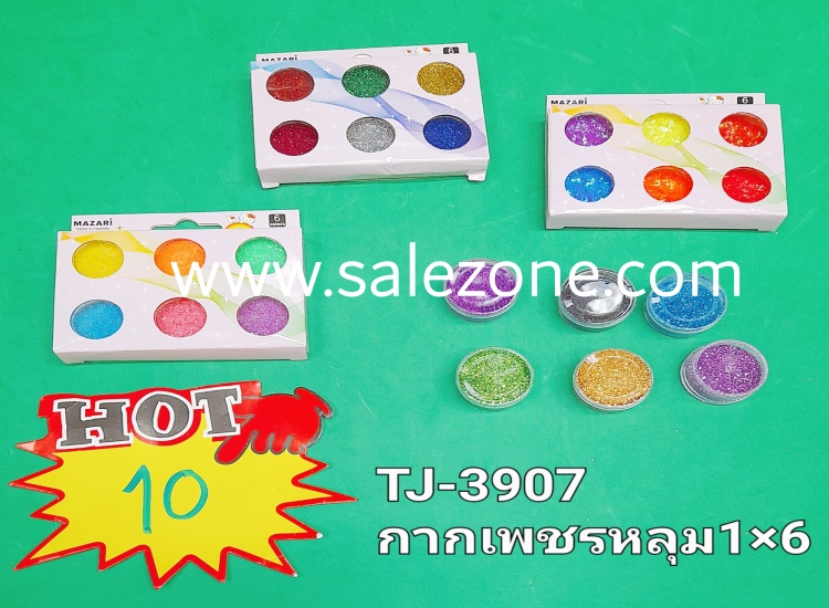 10 กากเพชรหลุม 1*6 T3907 กล่อง 10(โหล)