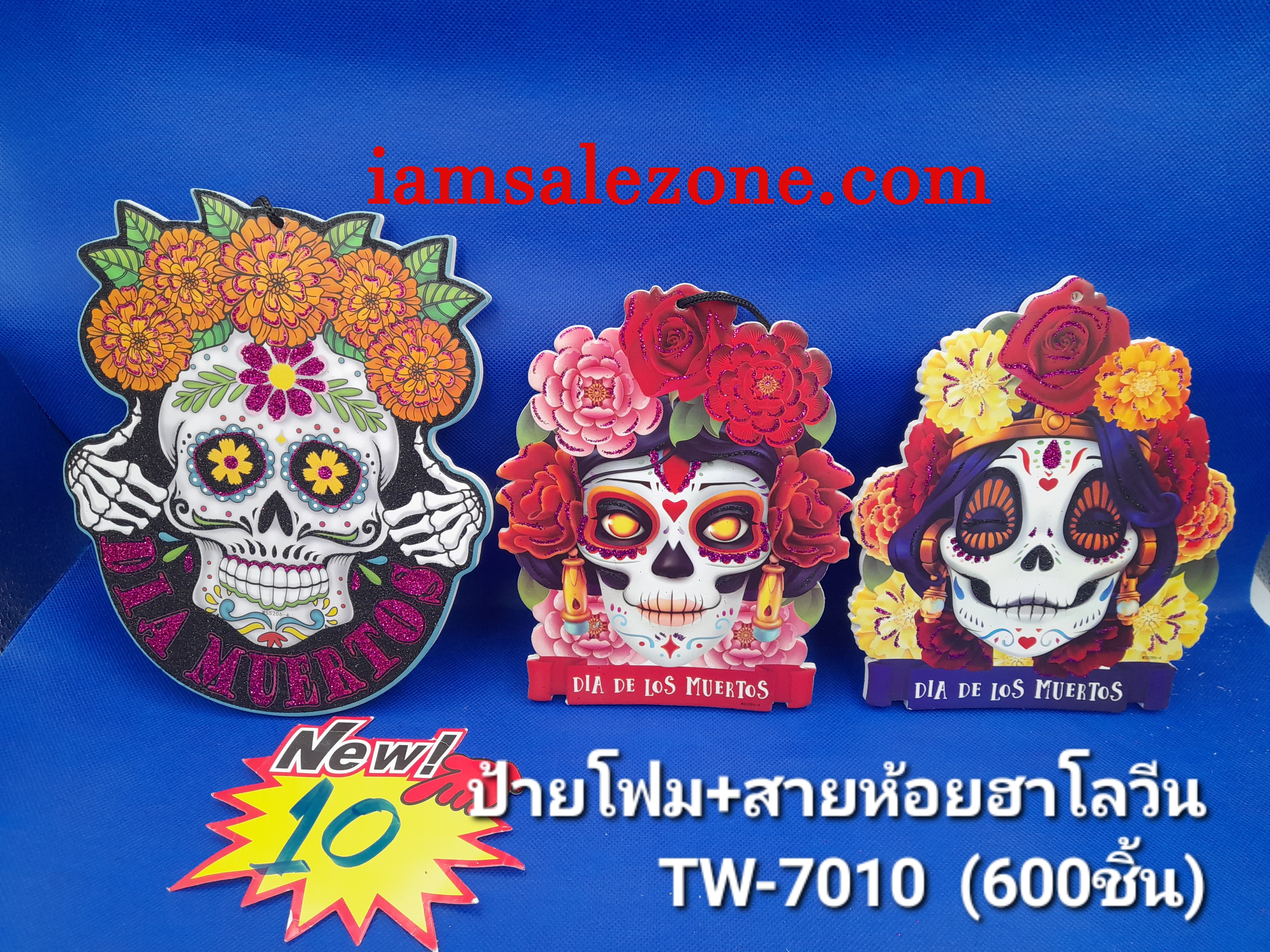 10 ป้ายโฟมกากเพชรฮาโลวีน TW7010 (โหล)