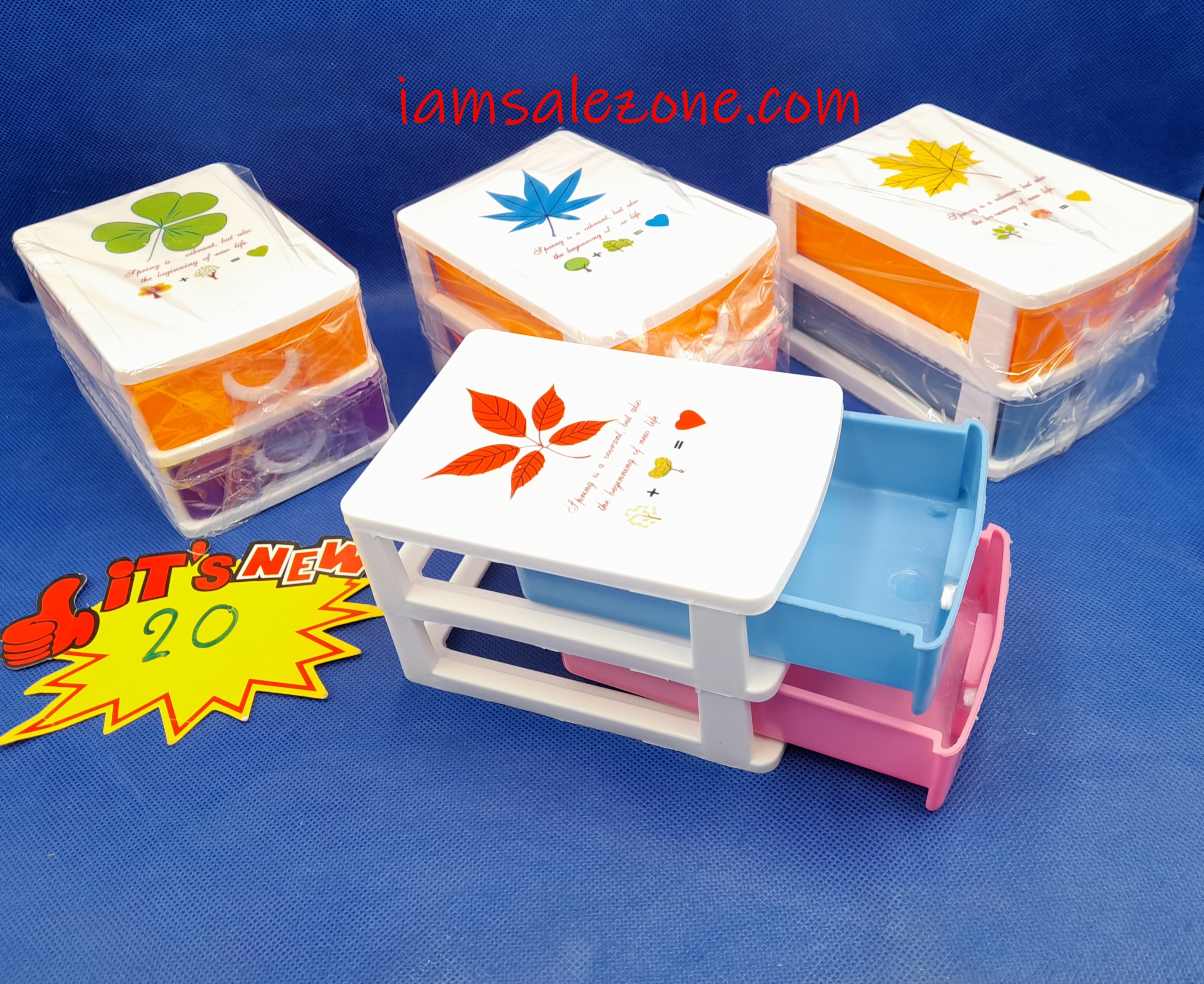 20 กล่องลิ้นชัก 2 ชั้น [] A1004  (โหล)