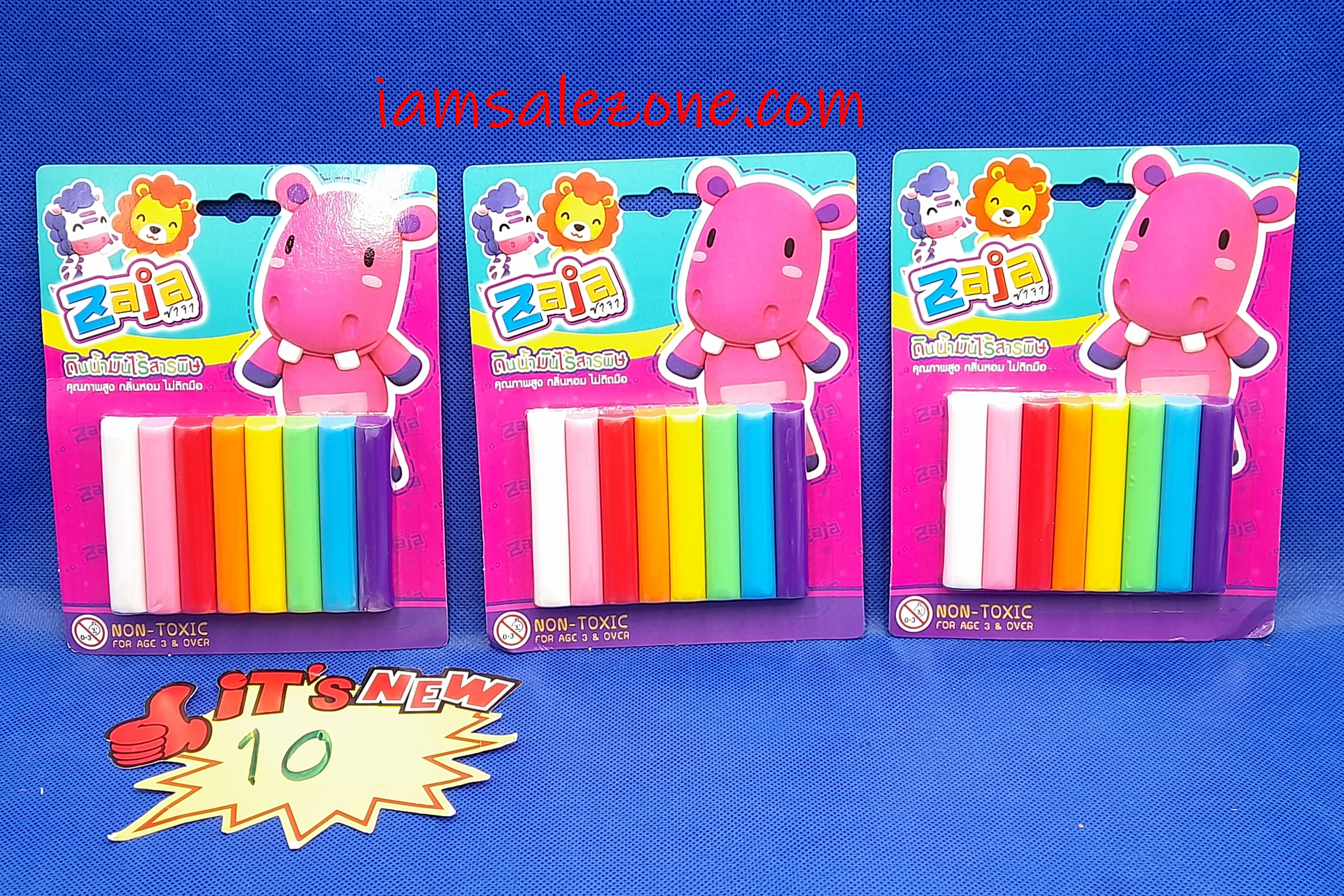 10 ดินน้ำมันไรสาร 1*8 แผงไทย KTS00209 (โหล)