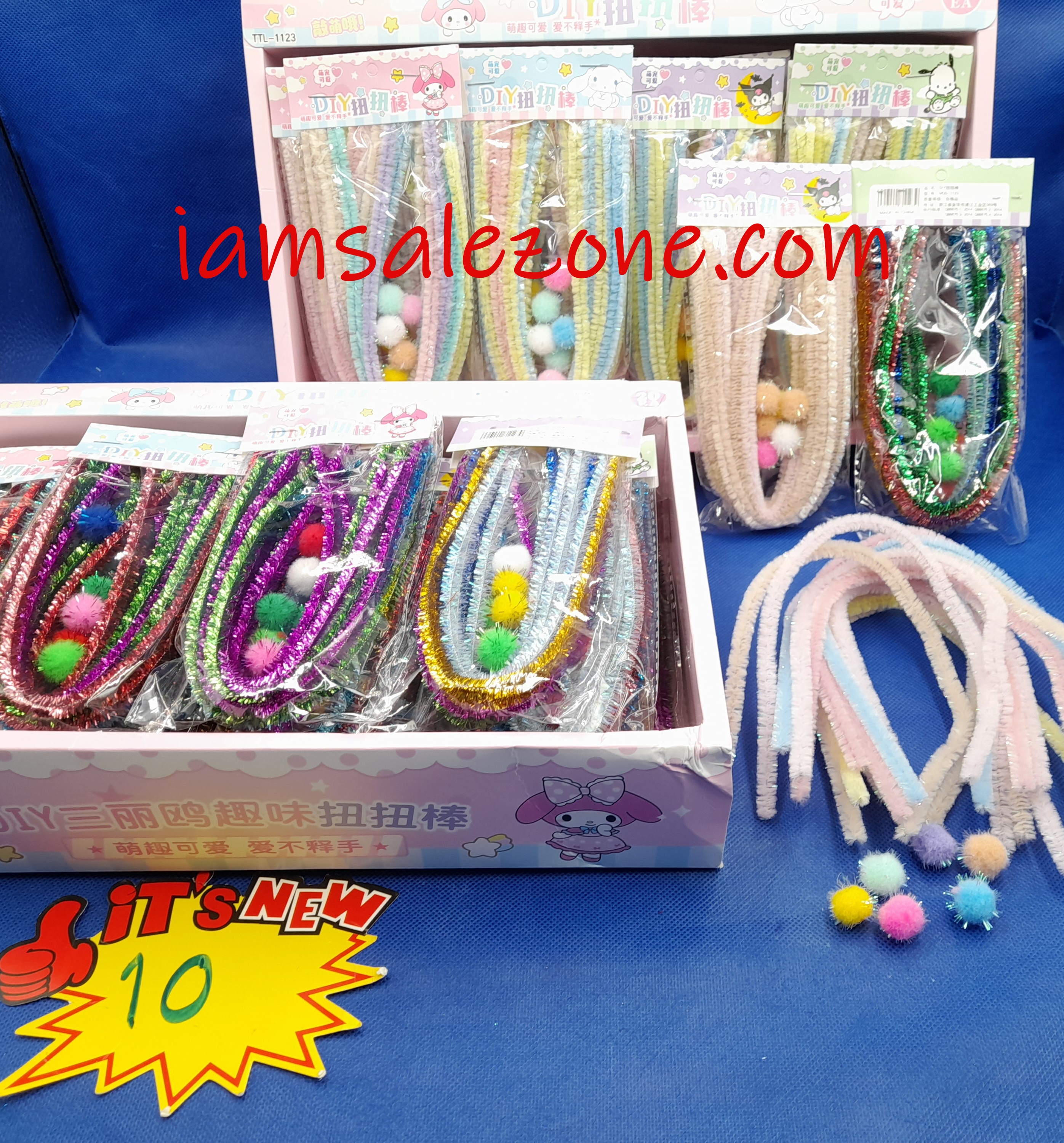 10 ลวดขดกำมะหยี่ ก.เกาหลี OJ3066 (20ชิ้น)