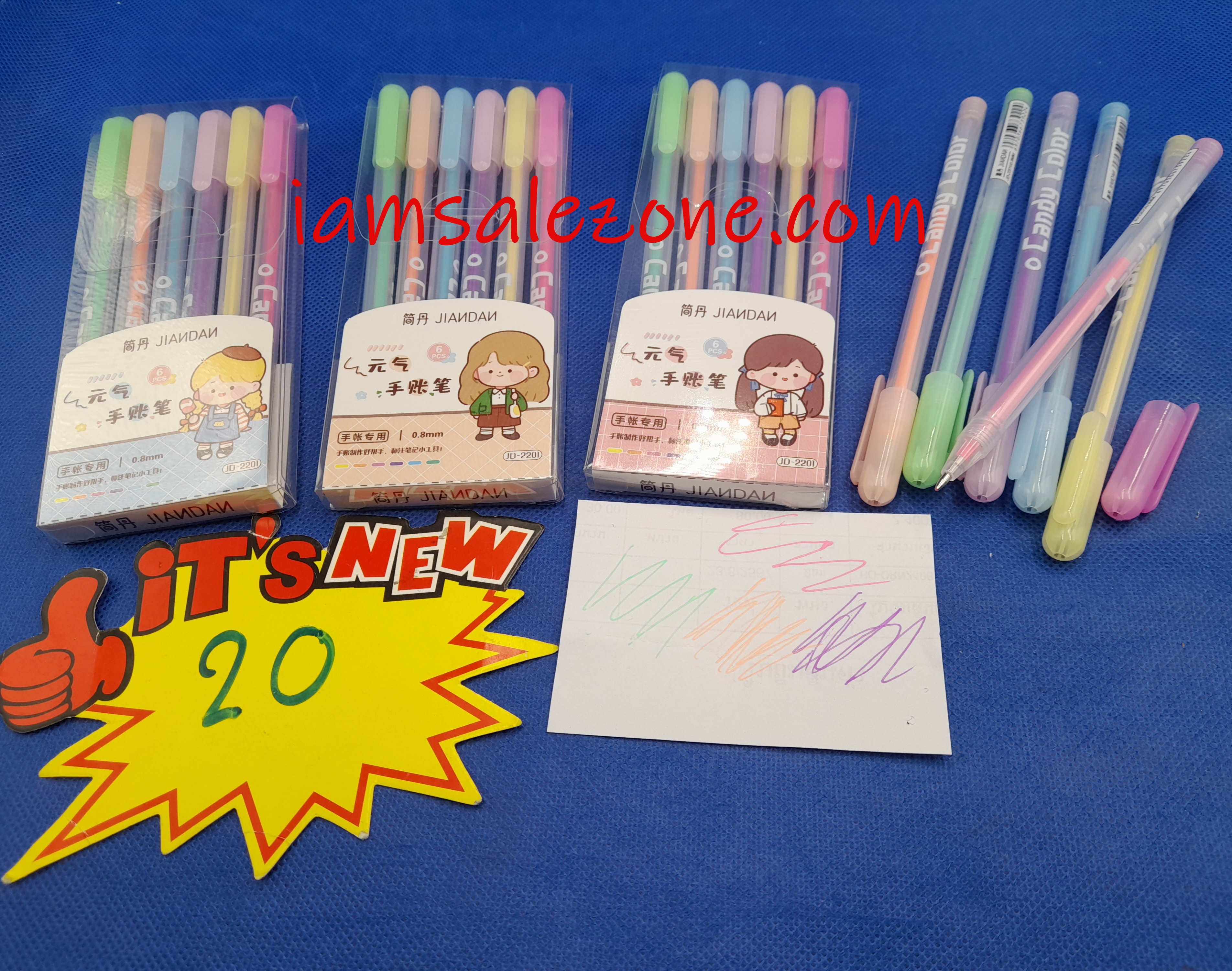 20 ปากกาเจล 1*6 กล่อง P OJ1611 (16ชิ้น)