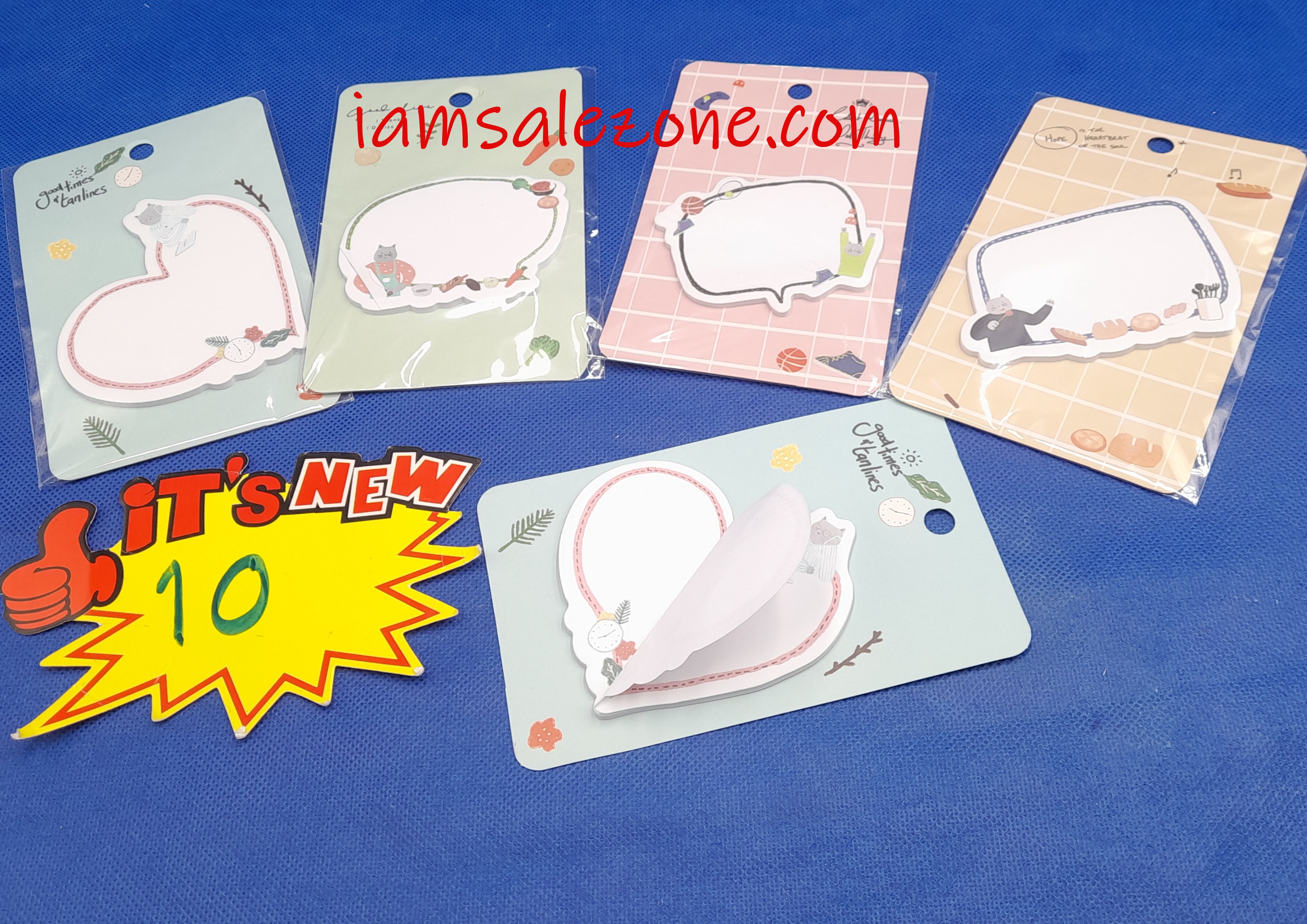 10 โพสอิทการ์ตูนเดี่ยว TJ2729 (โหล)