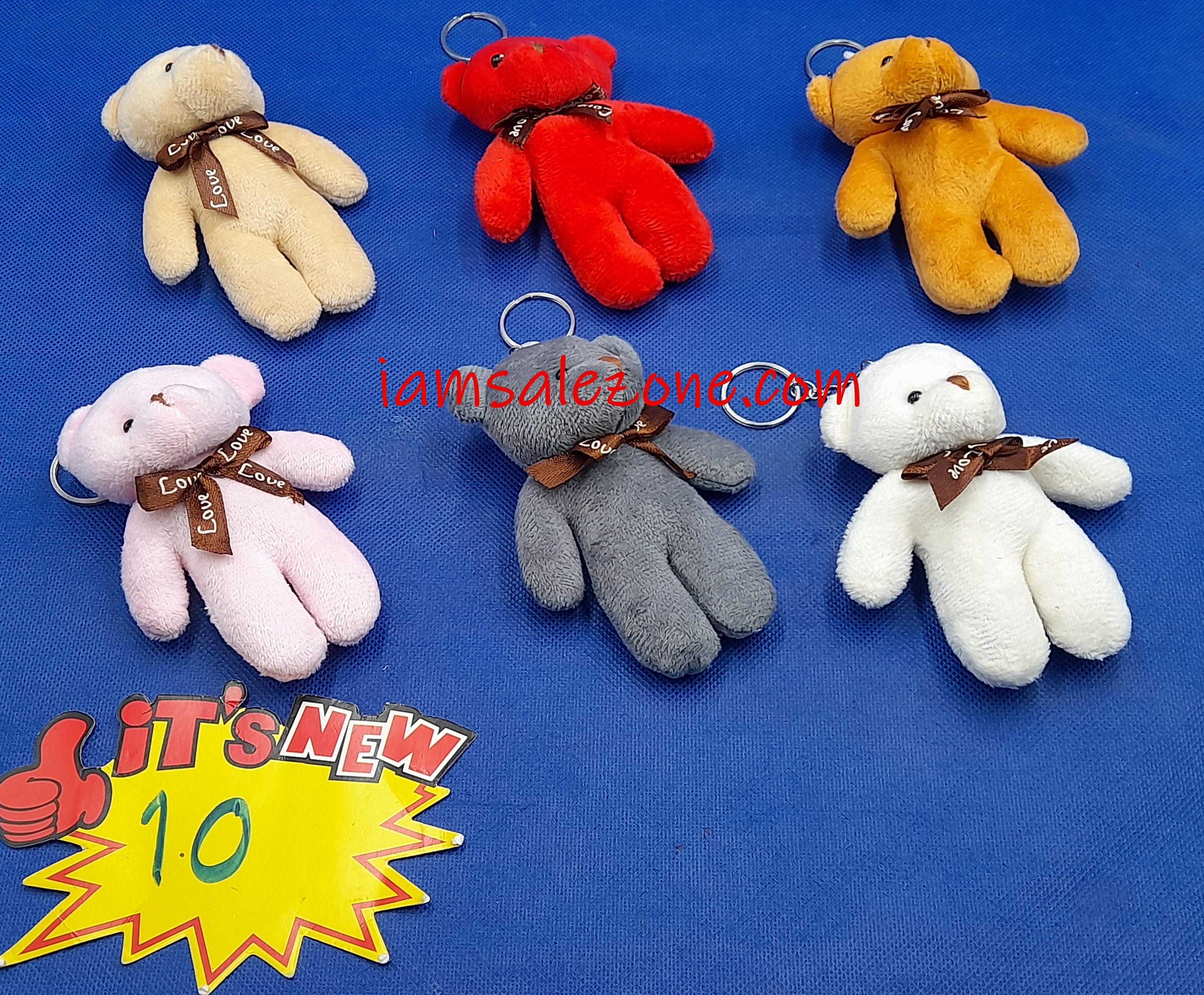 10 พวงกุญแจตุ๊กตาหมี OJ0345 (โหล)
