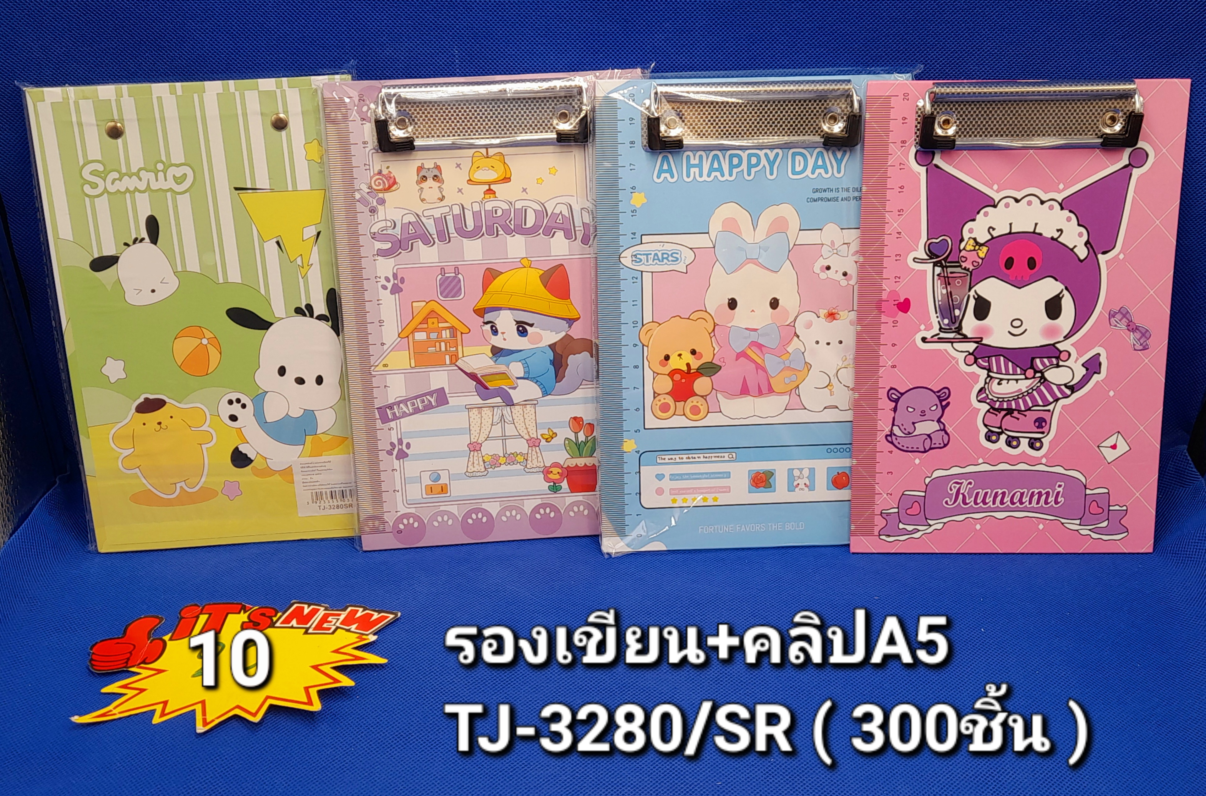 10 รองเขียน+คลิป A5 TJ3280 (โหล) 10 รองเขียน+คลิป A5 TJ3280 (โหล)