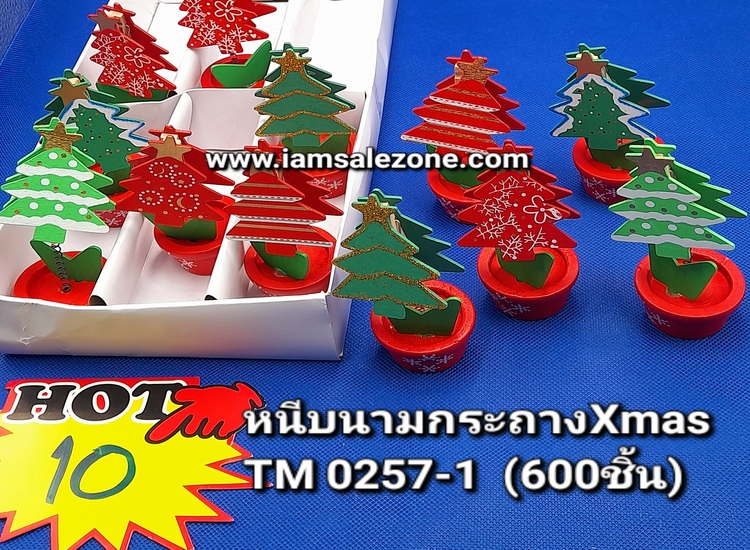10 หนีบนามบัตรกระถาง Xmas TM0257 (โหล)