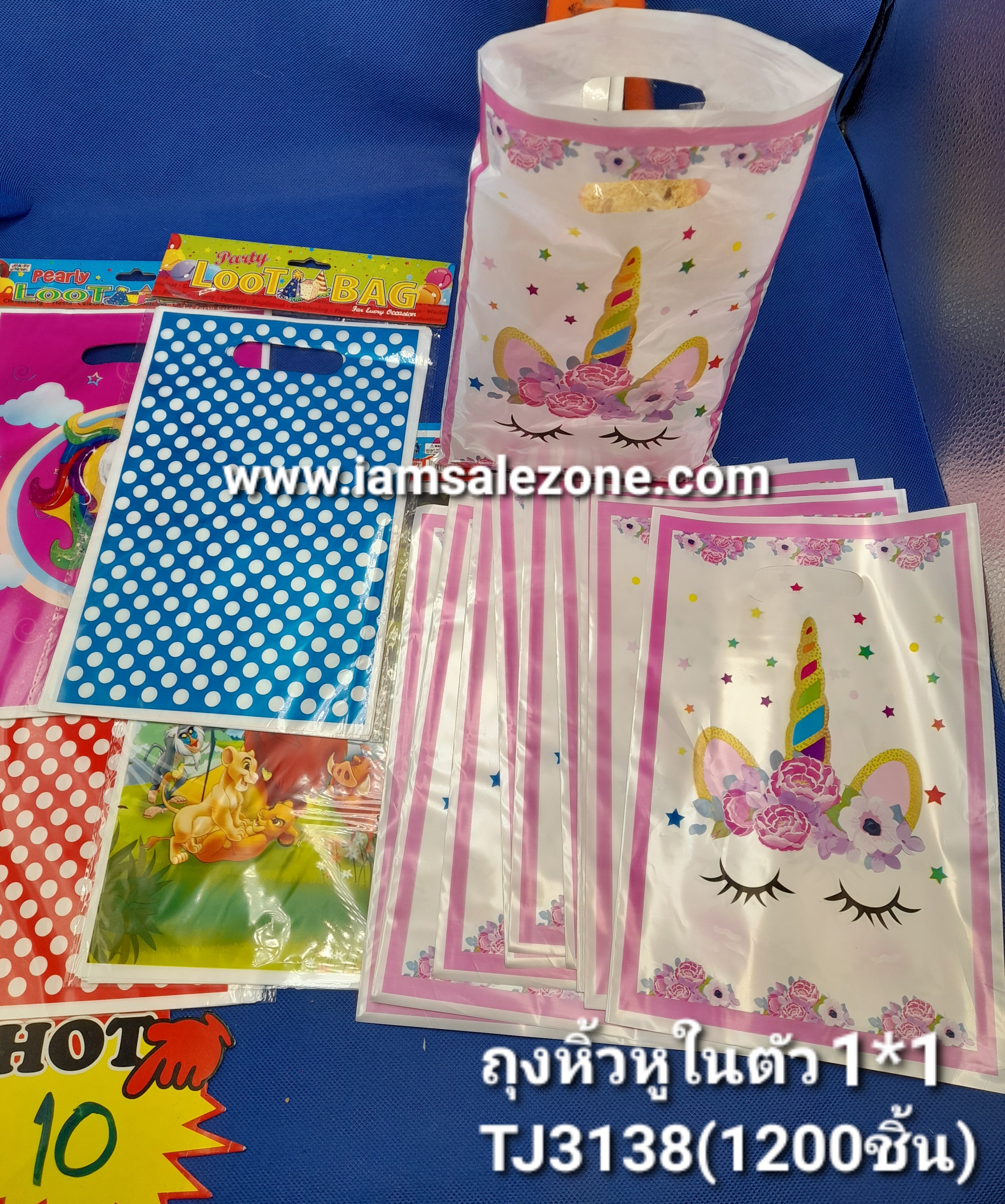 10 ถุงหิ้วหูในตัว 1*10 P T3138 (โหล)