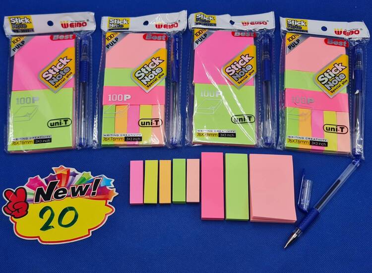 20 โพสอิท+ปากกา 1*2/1*8 TJ4940.4941 (โหล)